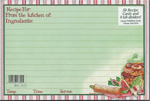Gooseberry Patch Christmas Cookies 4" x 6" Recipe Cards